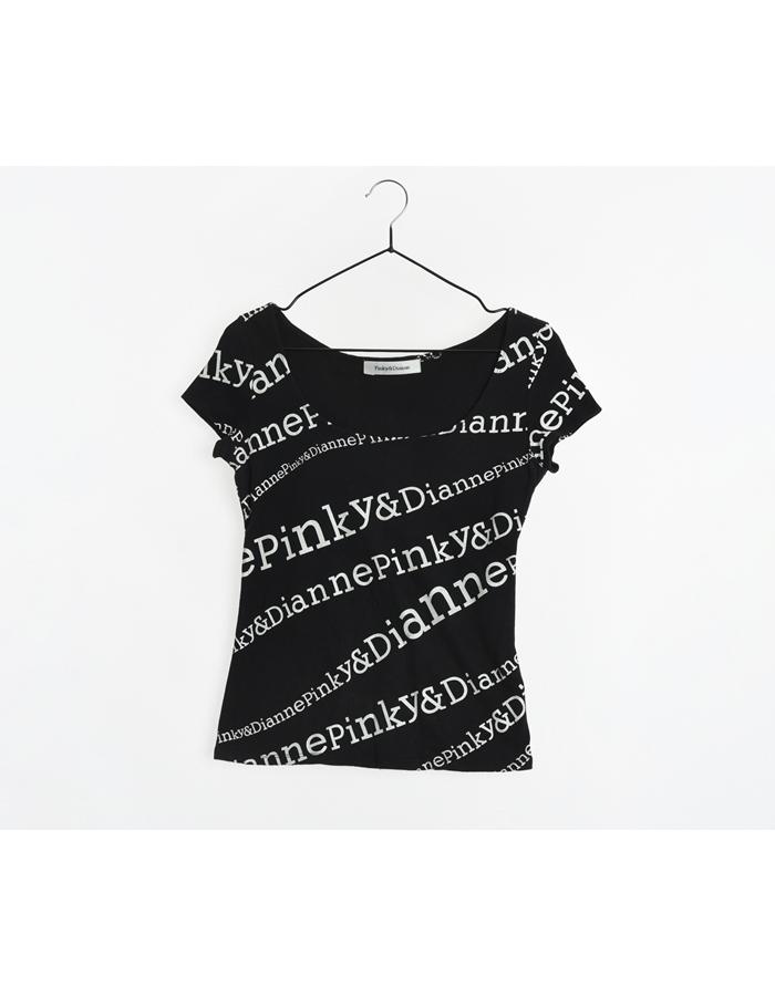 PINKY&amp;DIANNE 코튼 반팔 티셔츠/WOMAN S
