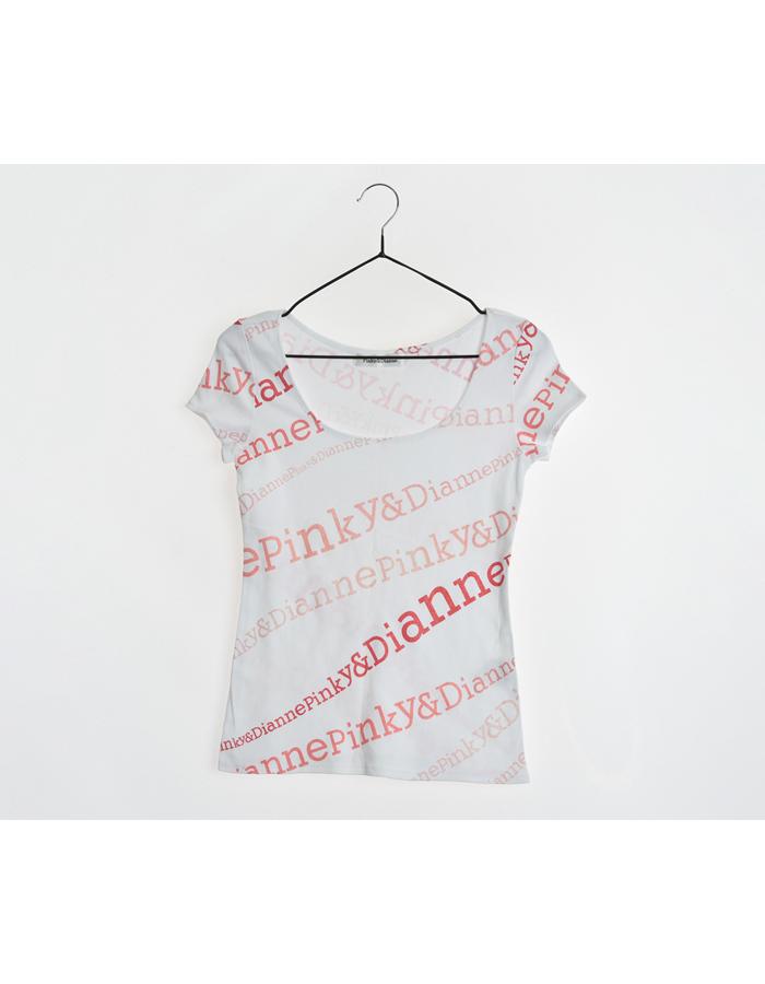PINKY&amp;DIANNE 코튼 반팔 티셔츠/WOMAN S
