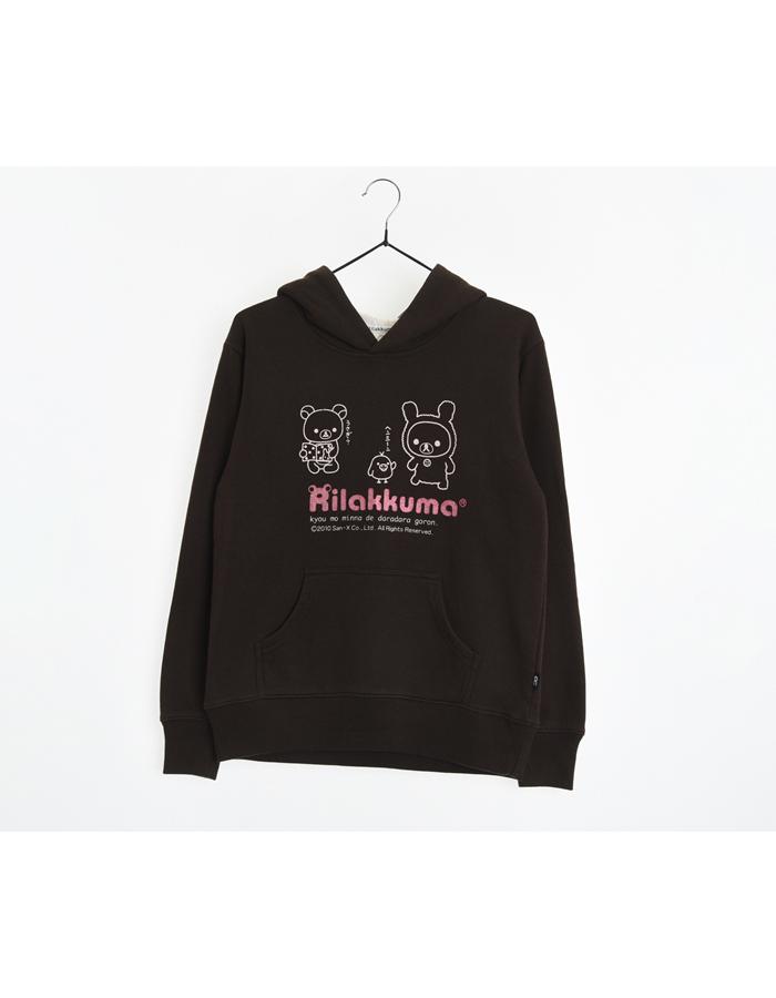 SAN-X RILAKKUMA 리락쿠마 후드 티셔츠/WOMAN M~L