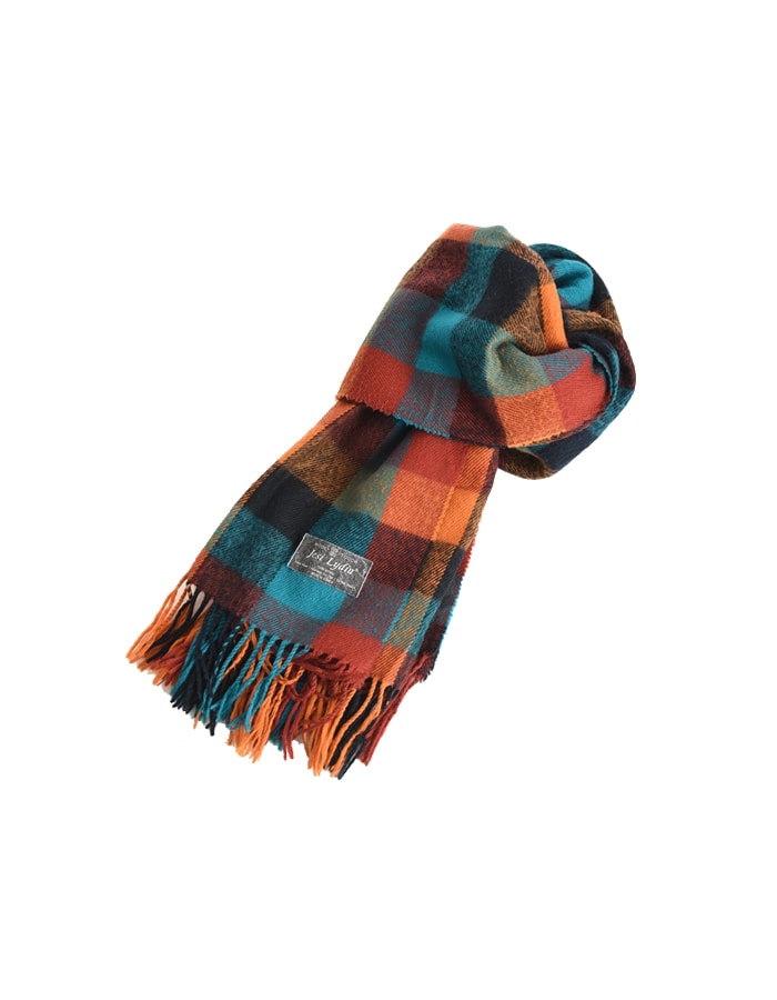 A.WAVE Softer than Cashmere Wool Touch Tassel Ends Plaid Check Solid Scarf 